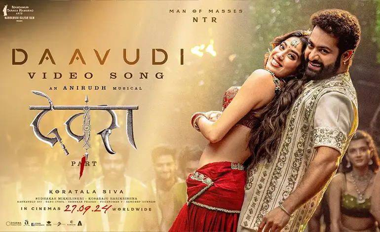 Daavudi Devara Song image with jhanvi kapoor